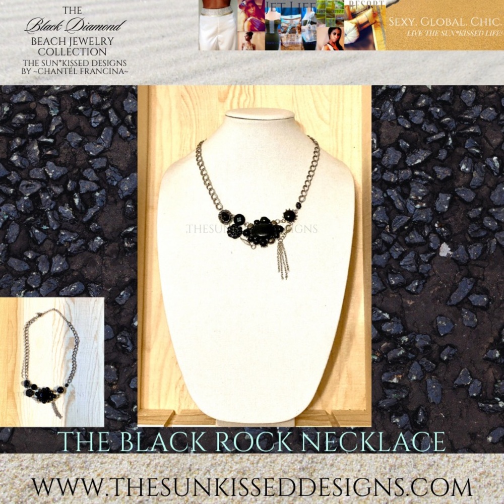 The Black Rock Necklace by The Sun*Kissed Designs By ~Chantél Francina~
